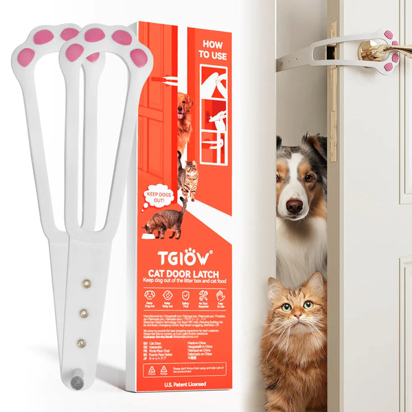 Easy Install Cat Door Strap by TGIOW - Adjustable Pet Barrier