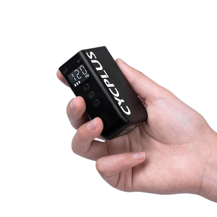 CYCPLUS Tiny Bike Pump with Gauge Max 120 PSI Electric Bicycle Pump Auto Stop with Presta and Schrader Valve for E-Bike Mountain Bike City Bike and Road Bike AS2 PRO(2025 Updated Version) - Shopsbee