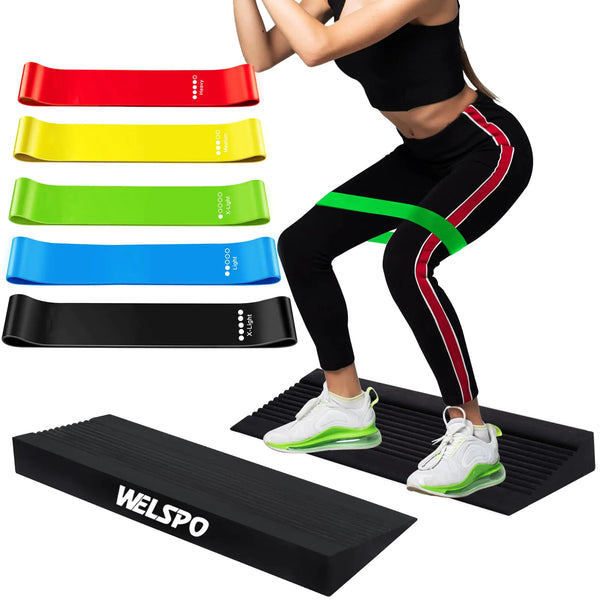 WELSPO Squat Support Slant Board for Calf Stretching