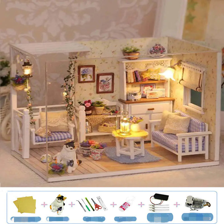 DIY Wooden House Puzzle Kit - Shopsbee