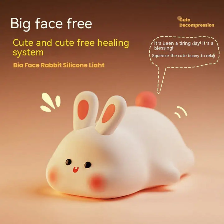 Soft Touch Rabbit LED Night Light - Shopsbee